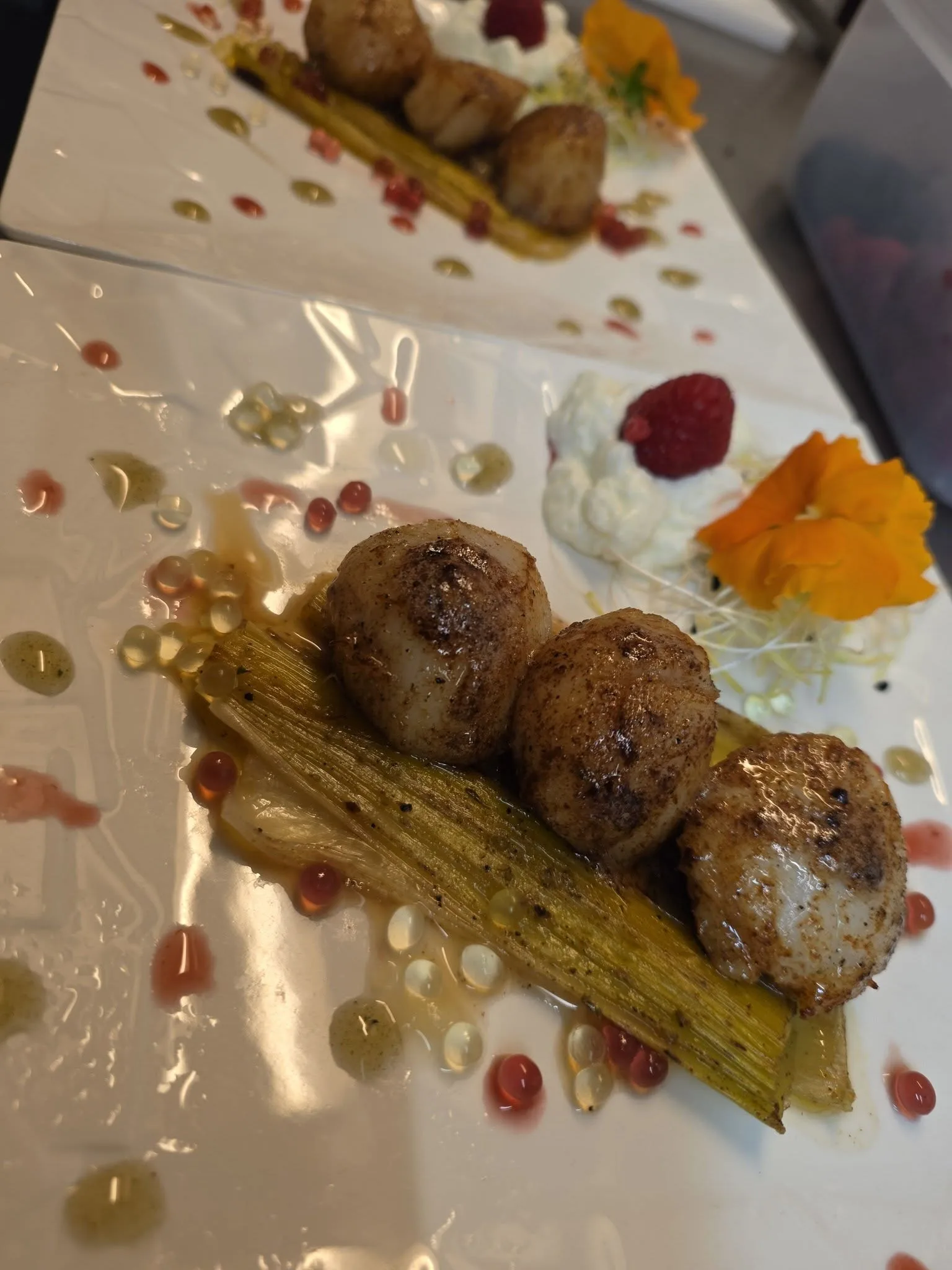 Saint-Jacques du chef aux petits légumes